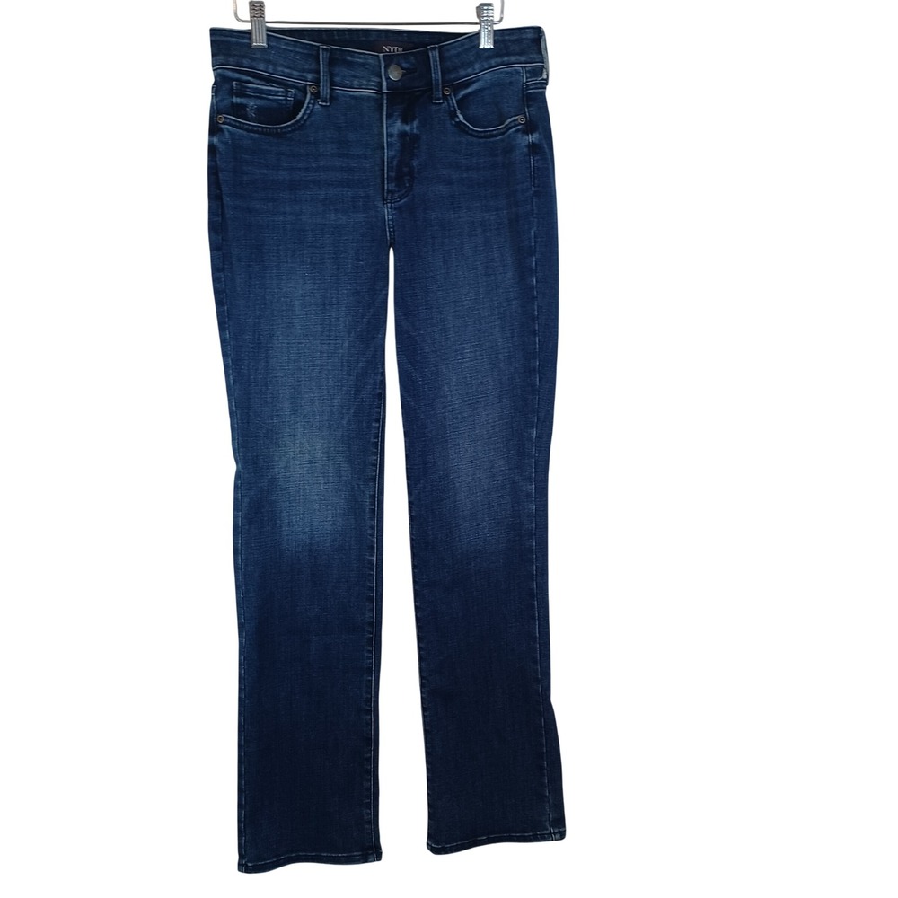 NYDJ Marilyn Straight Leg Jeans Blue Lift Tuck Technology Womens Size 8